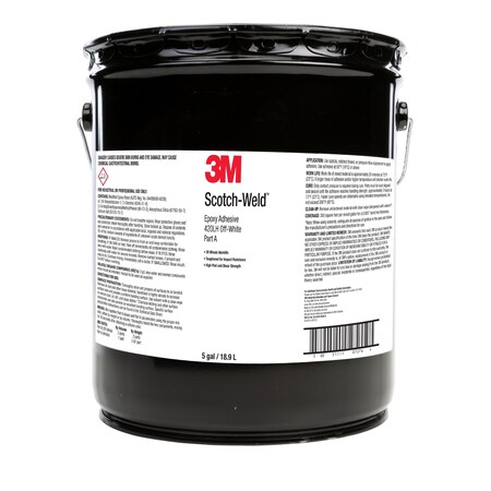 3M Scotch-Weld Epoxy Adhesive 420Lh, Off-White, Part A, 5 Gallon Drum (Pail) 7010365971